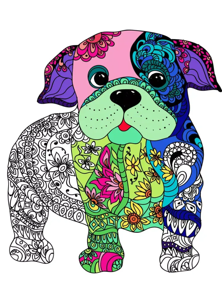 Mandalas dog Coloring for adults - Premium iPad  স্ক্রিনশট