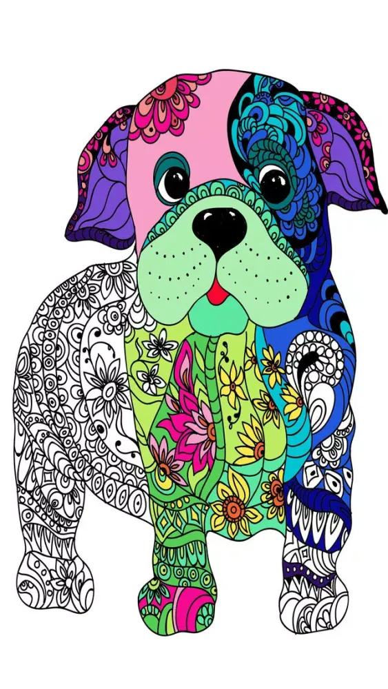 Mandalas dog Coloring for adults - Premium স্ক্রিনশট