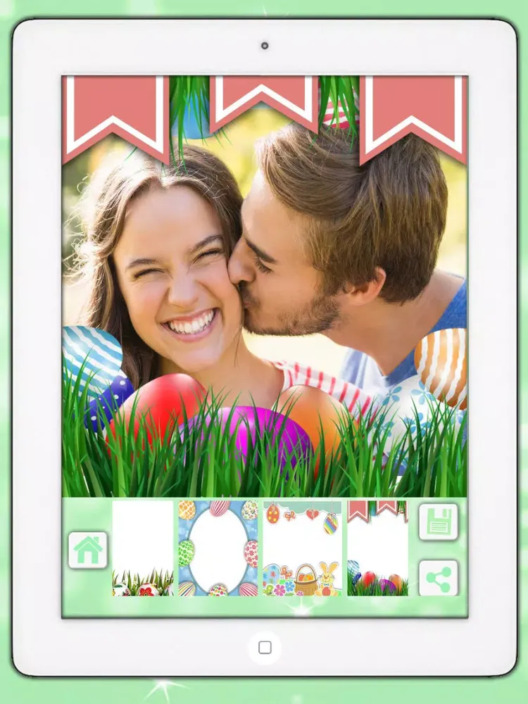 ภาพหน้าจอของ Easter photo editor camera holiday pictures in frames to collage - Premium iPad 