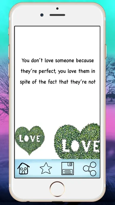Ảnh chụp màn hình của Love quotes  - Romantic photos with messages