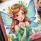 Fairy coloring book for girls