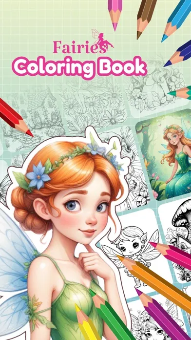 Fairy coloring book for girls Screenshots