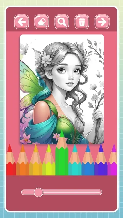 Fairy coloring book for girls Screenshots