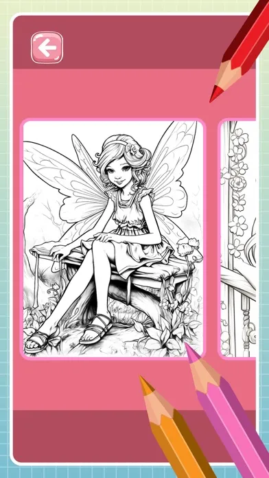 Fairy coloring book for girls Screenshots