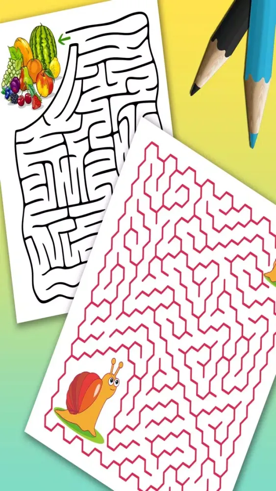 Captures d'écran de Mazes for kids – brain games & puzzle Pro