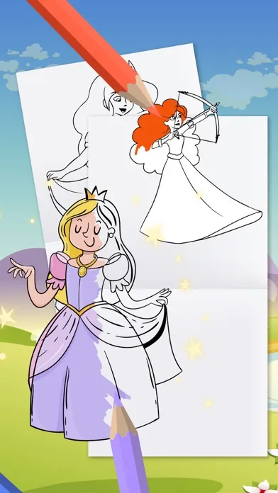 Princess coloring books game Screenshots