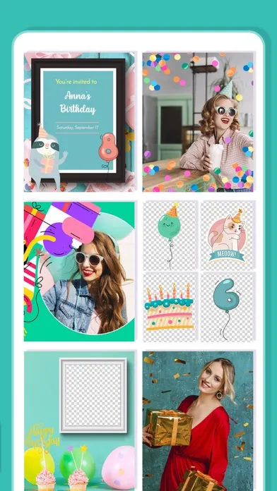Birthday Frames Photo Editor . Screenshots