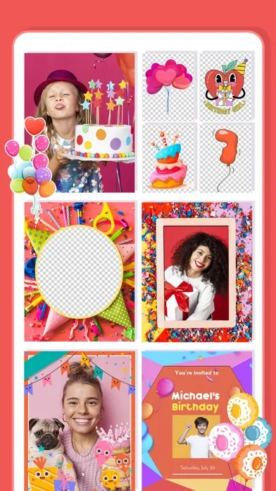 Birthday Frames Photo Editor . Screenshots