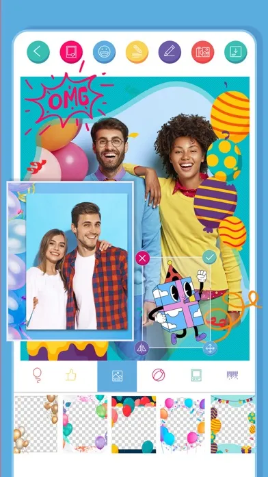 Birthday Frames Photo Editor . Screenshots