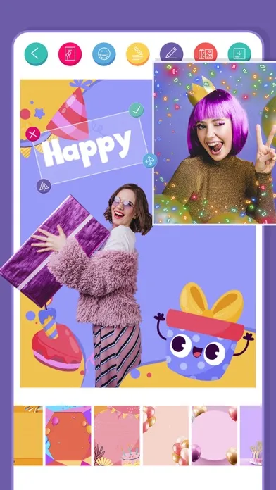 Birthday Frames Photo Editor . Screenshots