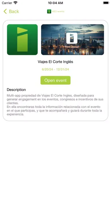 Viajes El Corte Inglés App應用截圖