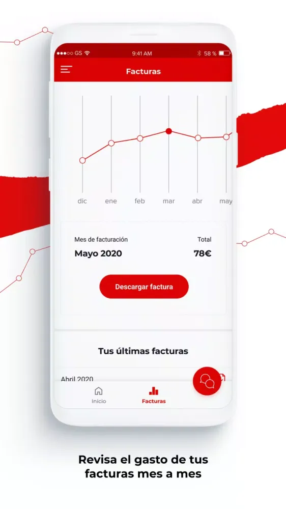 Captures d'écran de Mi Virgin telco: Área Clientes
