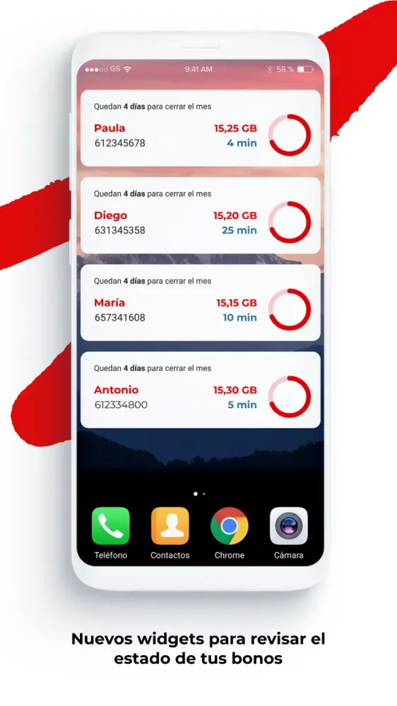 Captures d'écran de Mi Virgin telco: Área Clientes