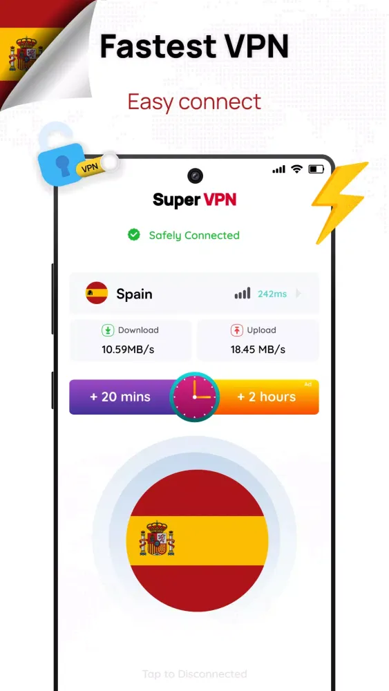 Spain VPN: Get Madrid IP Ekran Görüntüleri