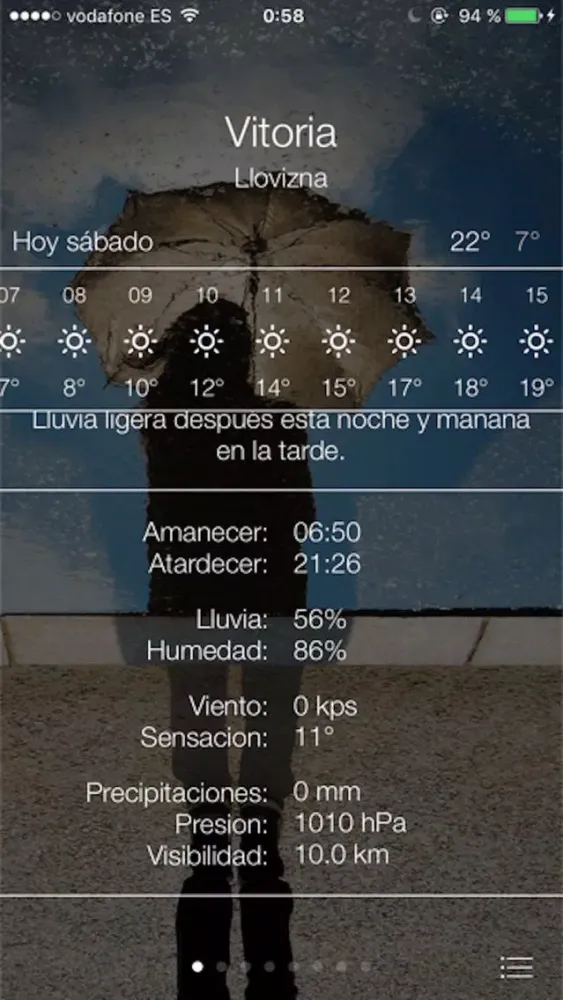 Zrzuty ekranu Tiempo Meteo