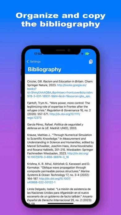 Tangkapan skrin Citation Styles: Research Tool