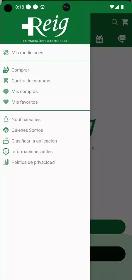 Capturas de pantalla de Farmacia Reig