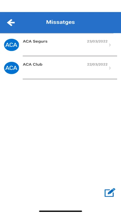 Captures d'écran de ACA CLUB