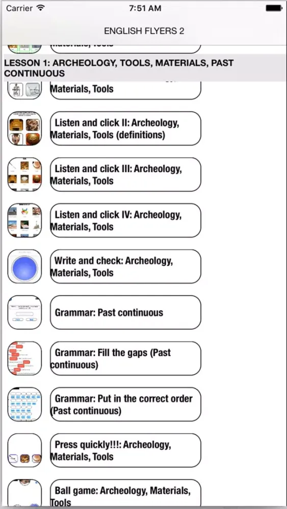 English Quinto Primaria Trim 2 Flyers 2 for iPhone স্ক্রিনশট