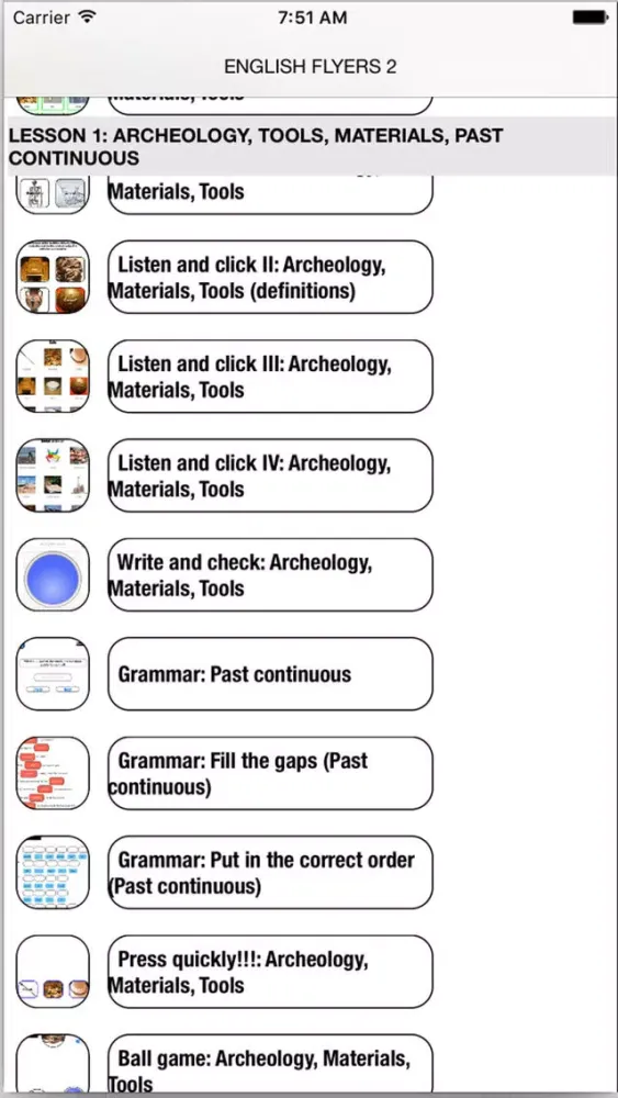 English Flyers 2 Learn Speaking Easily for iPhone Screenshots