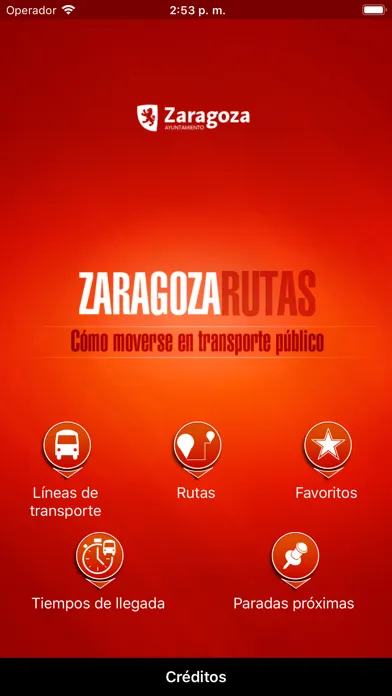 Tangkapan skrin Zaragoza Routes