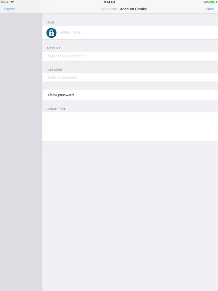 PasscodeLock iPad  স্ক্রিনশট