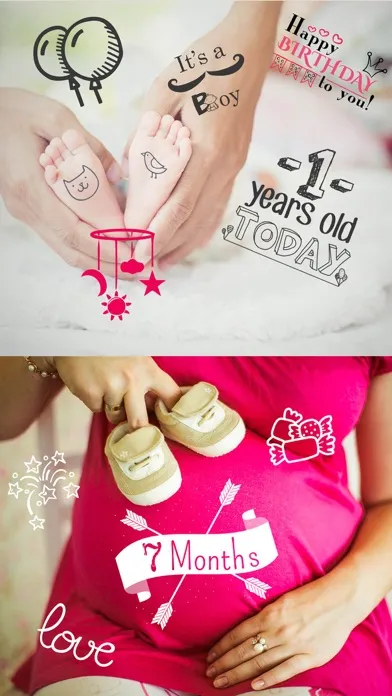Baby Photo Story - Pregnancy Milestones Camera应用截图