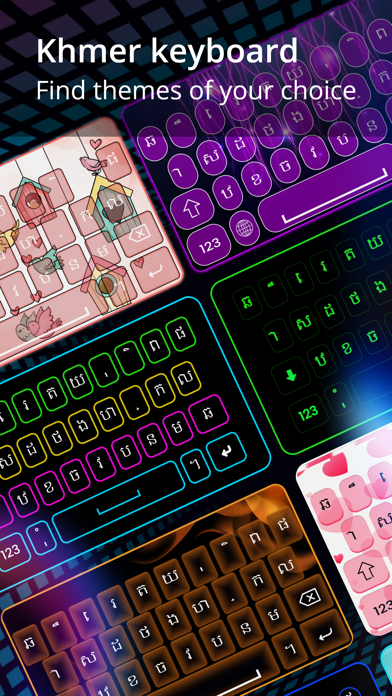 Capturas de tela do Khmer Language Keyboard