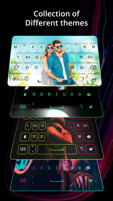 Capturas de tela do Khmer Language Keyboard