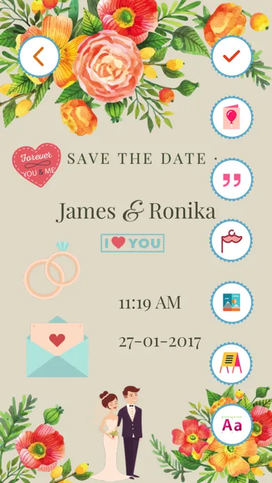 Wedding Invitation Card Maker Ekran Görüntüleri