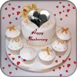 Name and Photo on Anniversary Cake Name and Photo on Anniversary Cake