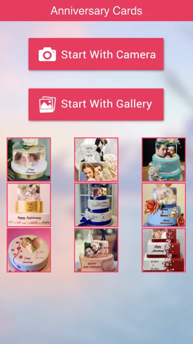 Name and Photo on Anniversary Cake Screenshots