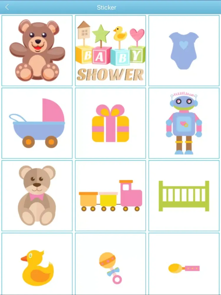 Baby Shower Invitation Cards Maker HD Pro iPad  स्क्रीनशॉट