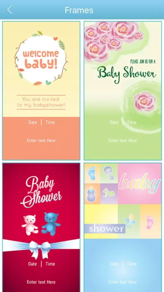 Baby Shower Invitation Cards Maker HD Pro स्क्रीनशॉट
