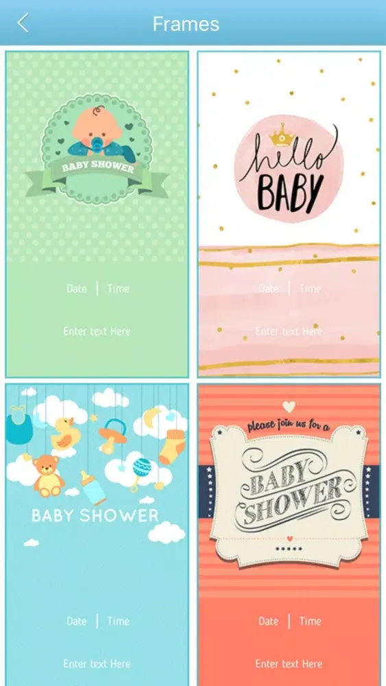 Baby Shower Invitation Cards Maker HD Pro स्क्रीनशॉट