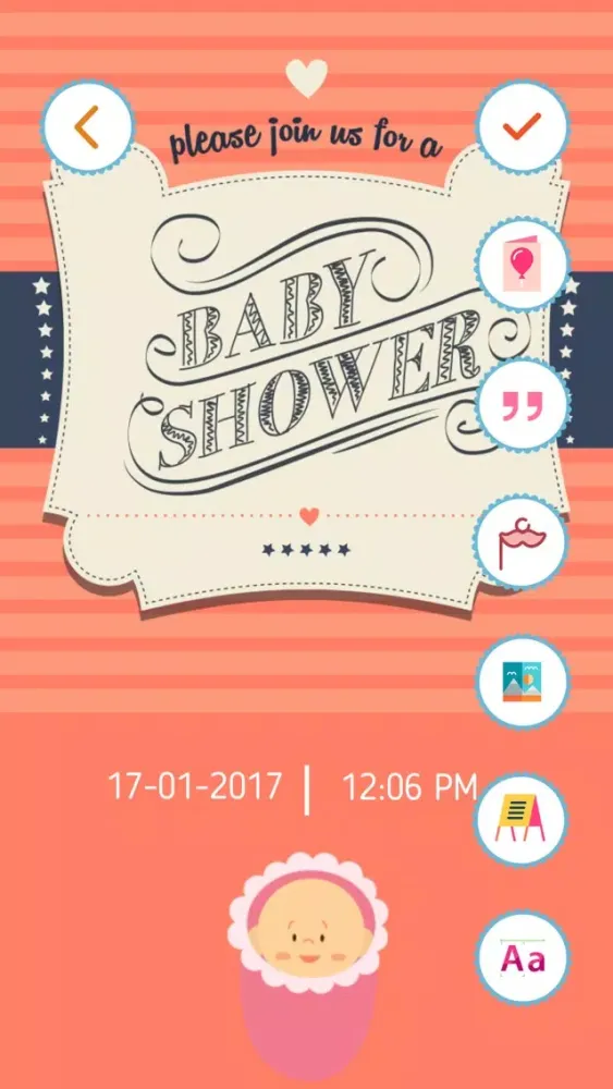 Baby Shower Invitation Cards Maker HD Pro स्क्रीनशॉट