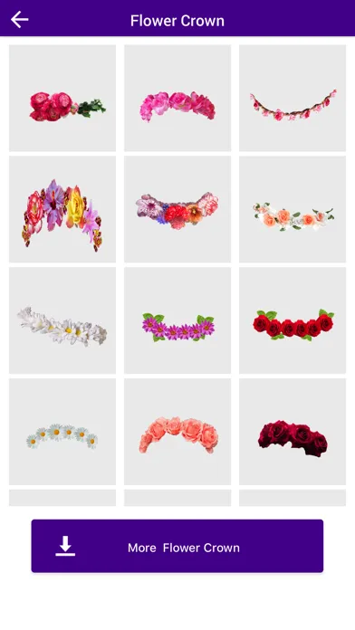 Flower Crown Photo Booth Screenshots