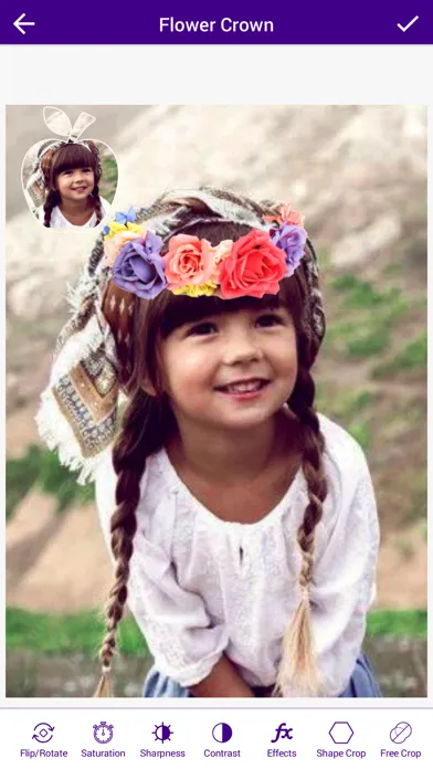 Flower Crown Photo Booth Screenshots