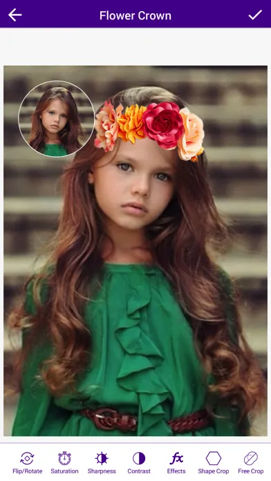 Captures d'écran de Wedding Flower Crown Hairstyle Photo Editor