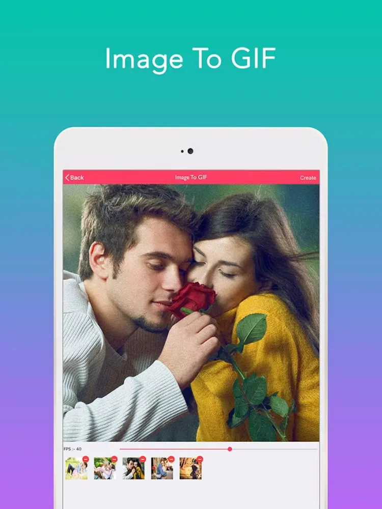Gif Maker Pro - Video to Gif, Photo to gif iPad  スクリーンショット