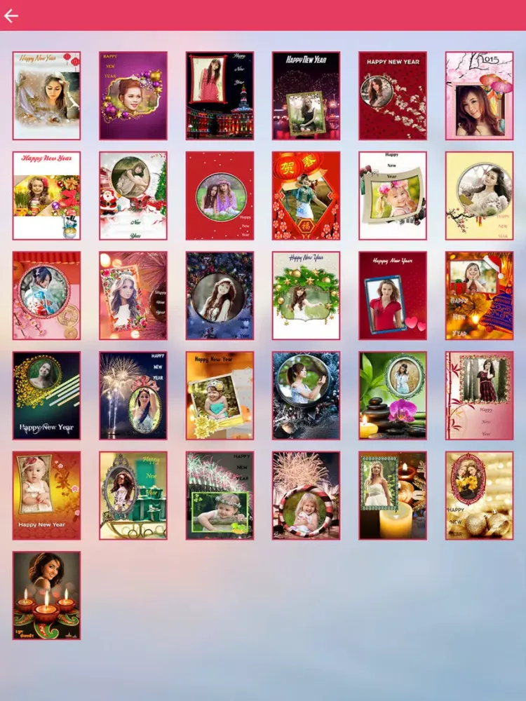 Happy New Year Photo Frame iPad 应用截图
