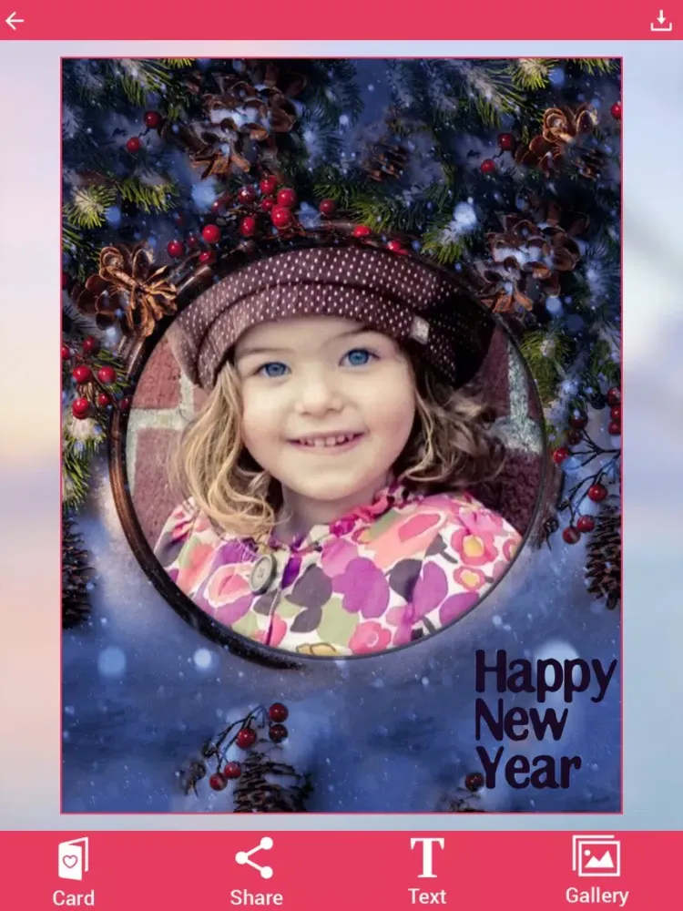 Happy New Year Photo Frame iPad 应用截图