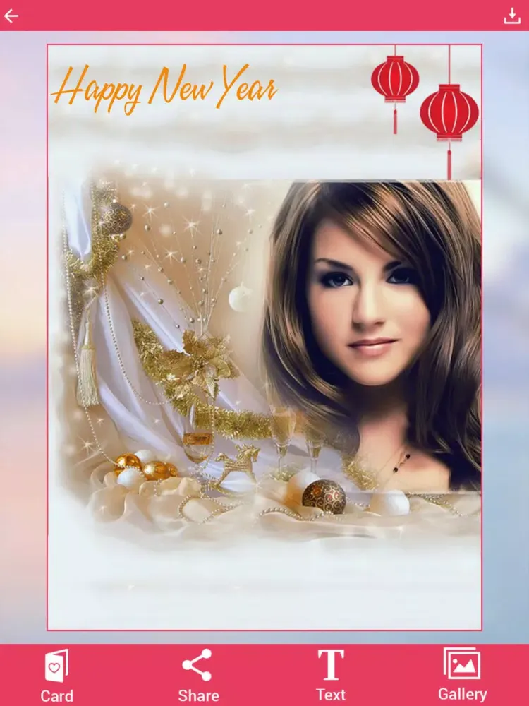 Happy New Year Photo Frame iPad 应用截图