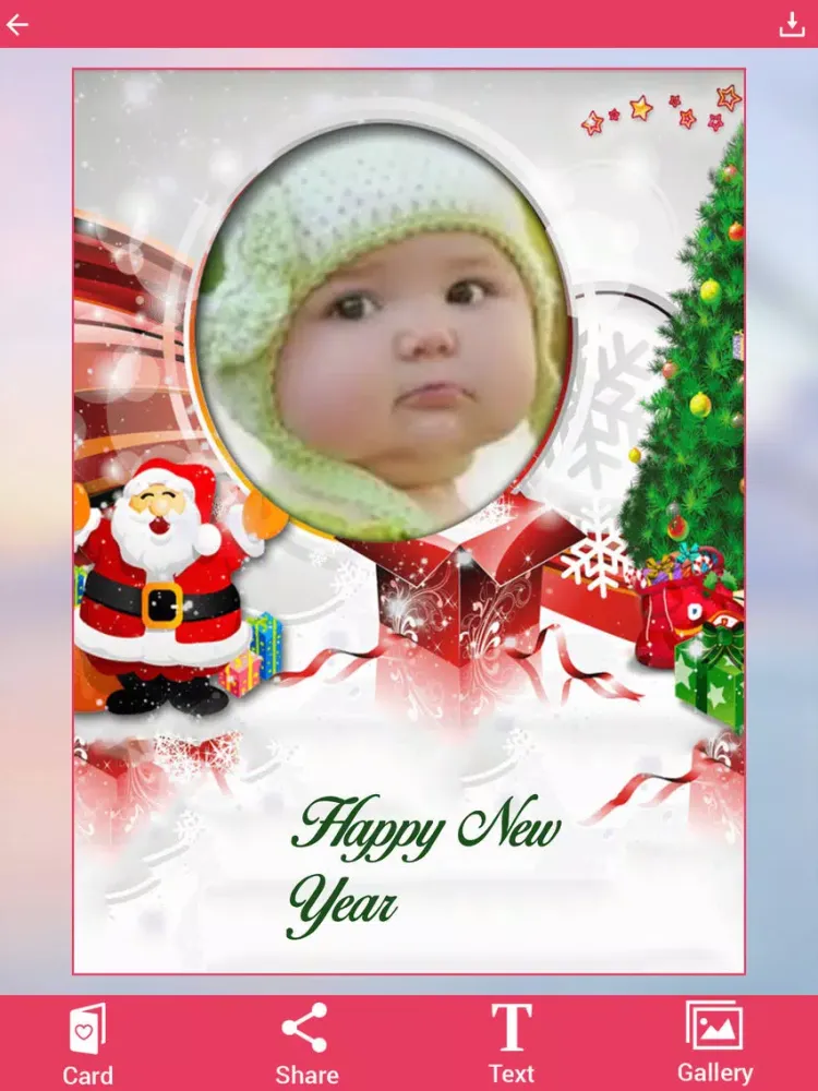 Happy New Year Photo Frame iPad 应用截图