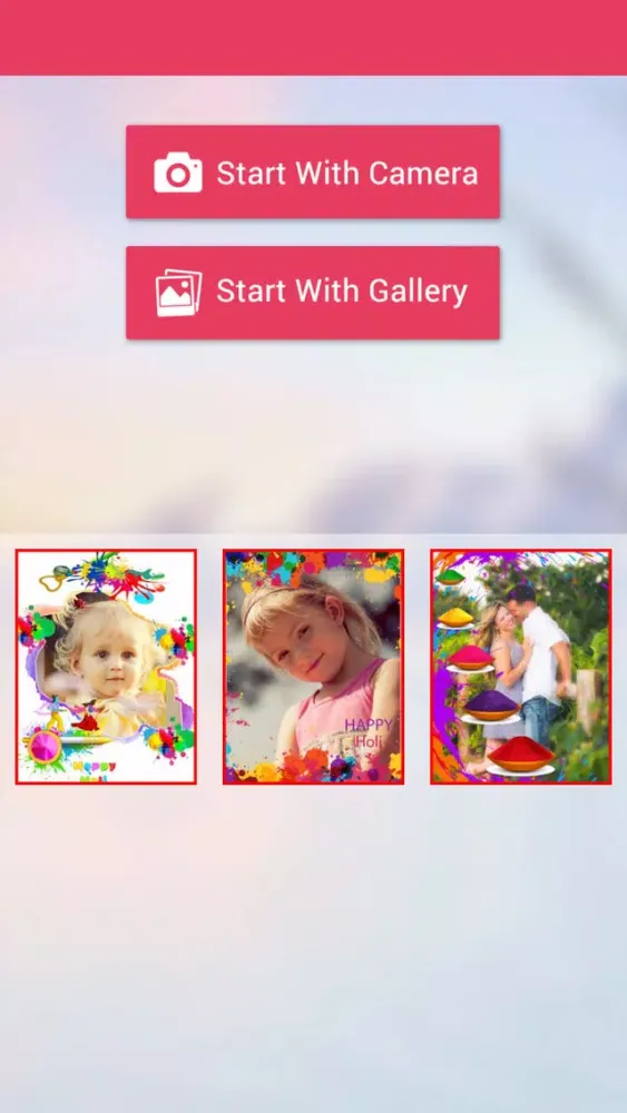 Holi Photo Frame应用截图