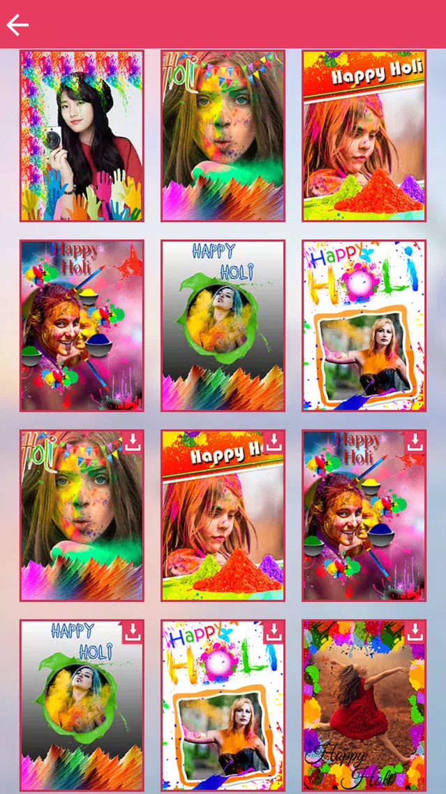 Holi Photo Frame سکرین شاٹس