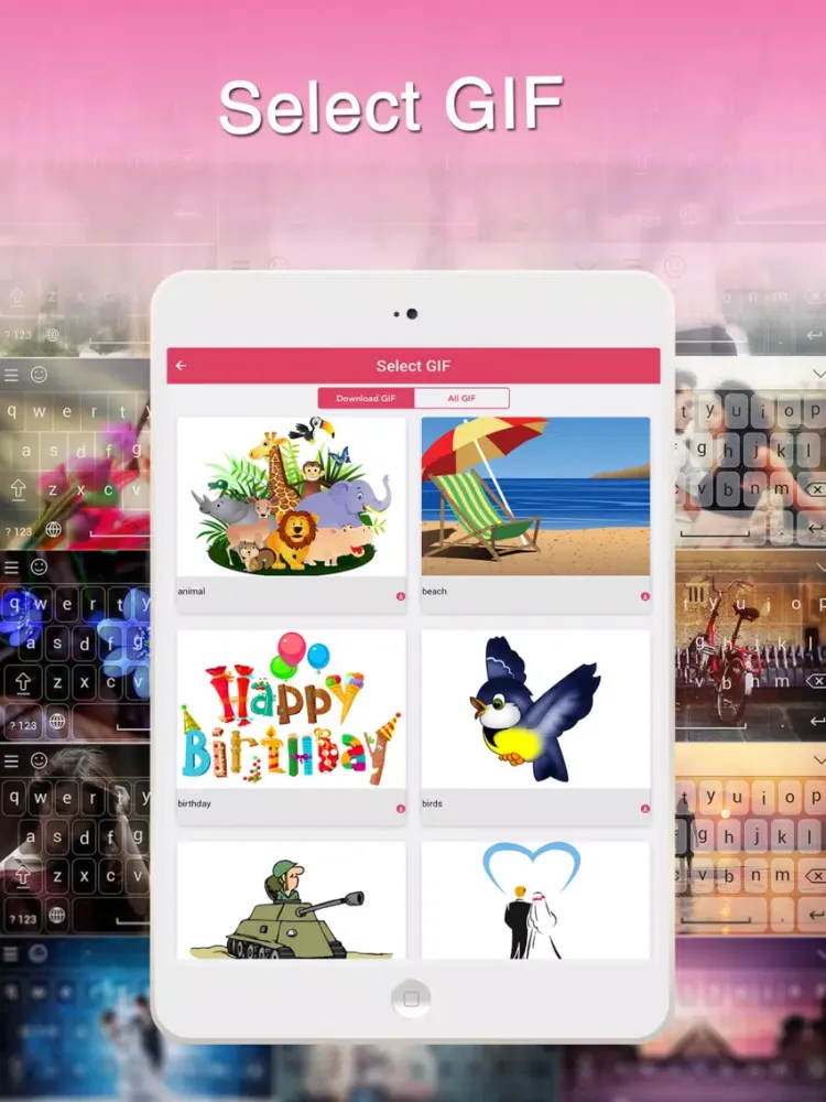 Screenshot di My Photo Background Keyboard pro iPad 