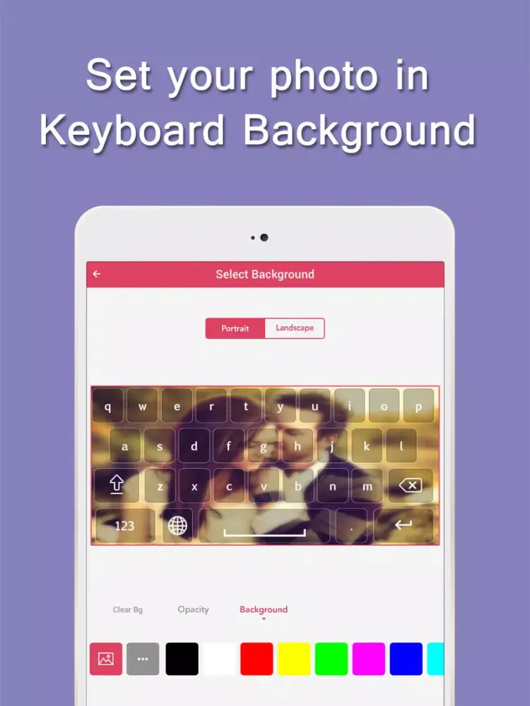 Screenshot di My Photo Background Keyboard pro iPad 