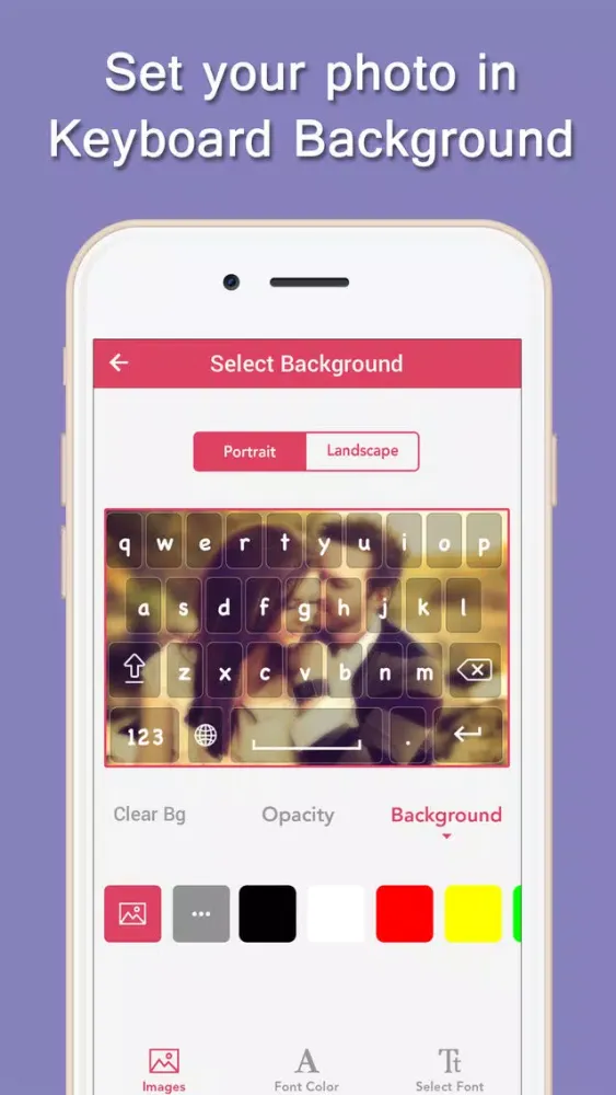 Screenshot di My Photo Background Keyboard pro