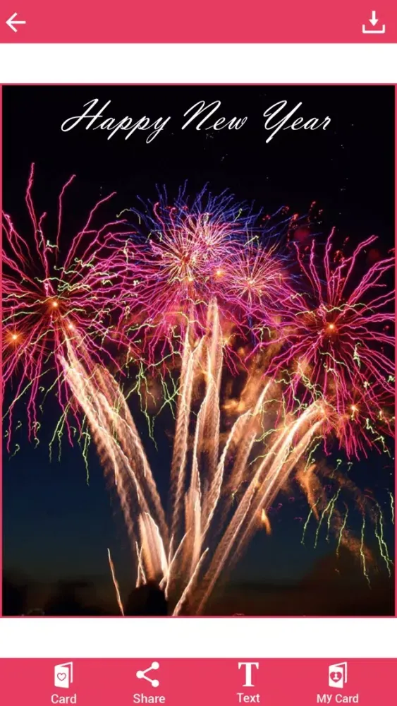 Tangkapan layar Happy New Year Greeting Cards free